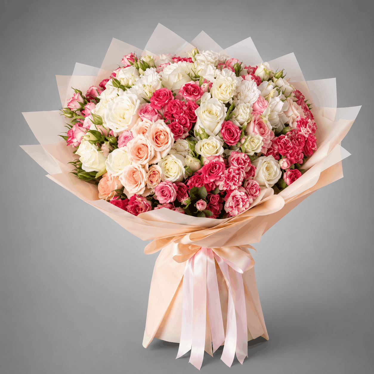 Blushing Elegance Grand Bouquet