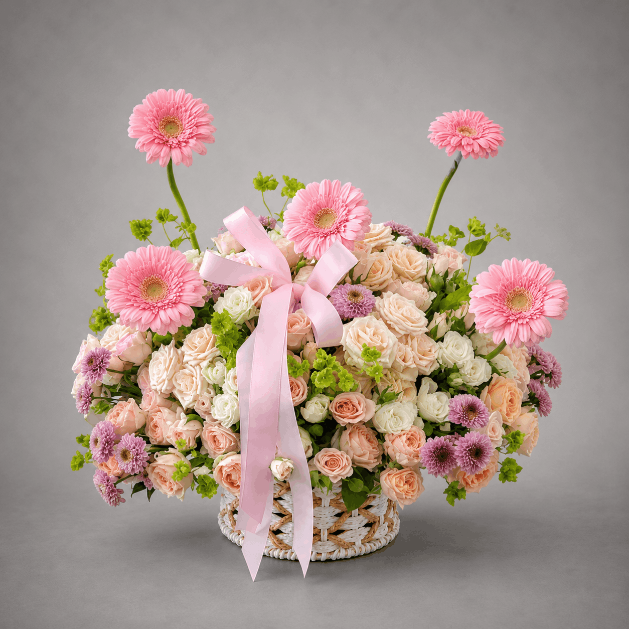 Garden Whisper Basket Arrangement