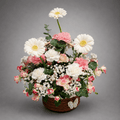 Butterfly Garden Wicker Basket Arrangement