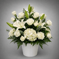 White Serenity Pot Arrangement