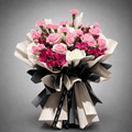 Pink Carnation & Alstroemeria Couture Bouquet