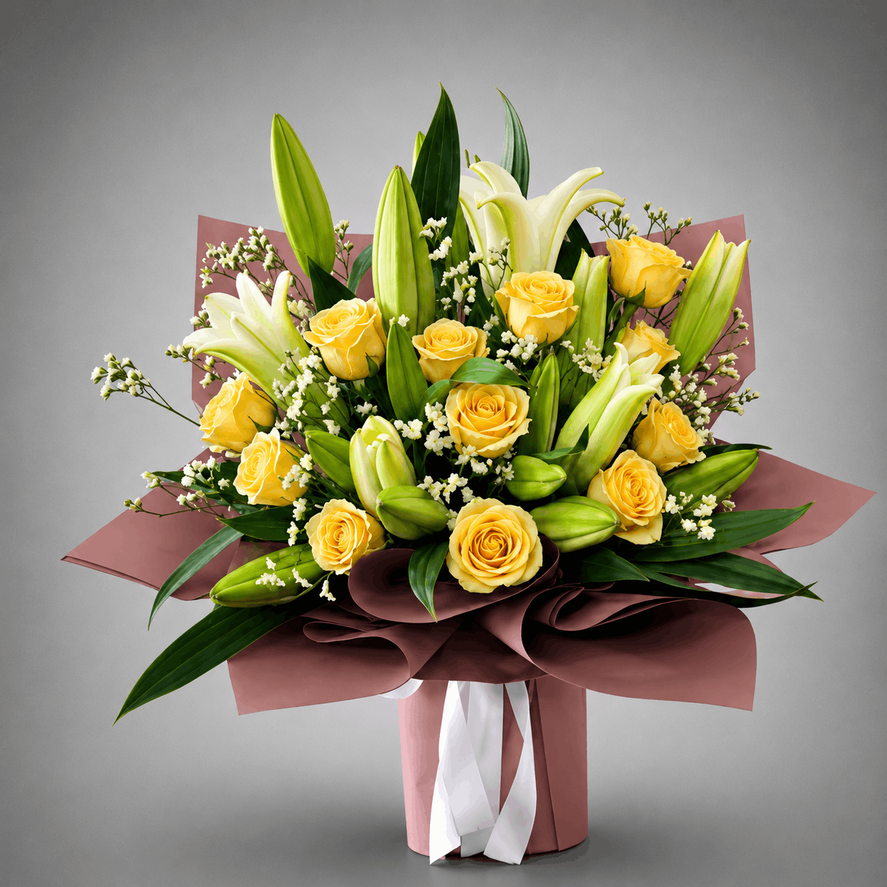 Golden Lily Elegance Bouquet