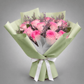 Pink Rose & Limonium Bouquet