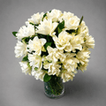 Lush White Blossom Vase