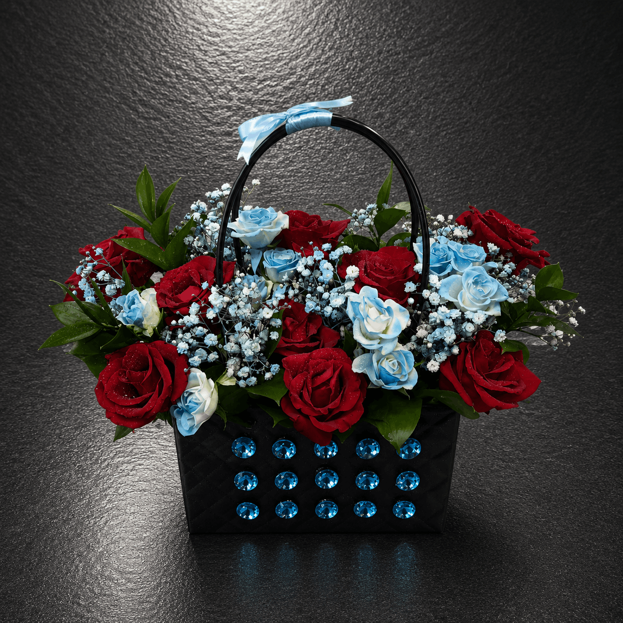Red & Blue Rhapsody Basket