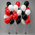 Red Black & White Latex Balloon Bouquet