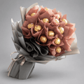 Ferrero Rocher Dusty Rose Paper Flower Bouquet