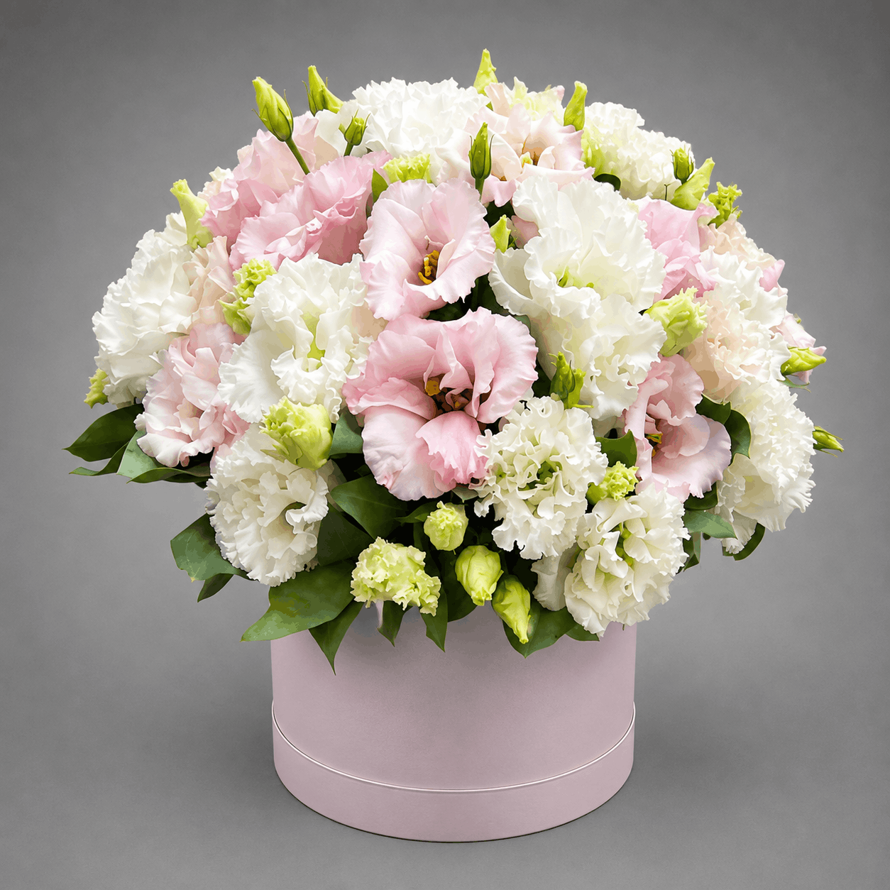 Pink & White Flower Hatbox
