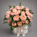 Peach Garden Rose Flower Box