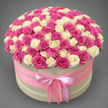 Pink & White Rose Celebration Box
