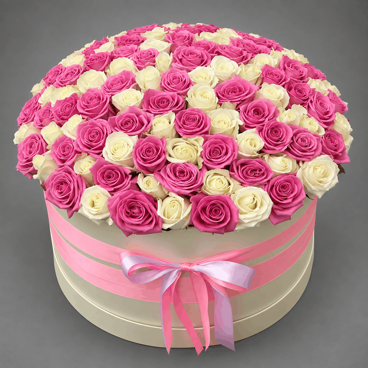 Pink & White Rose Celebration Box
