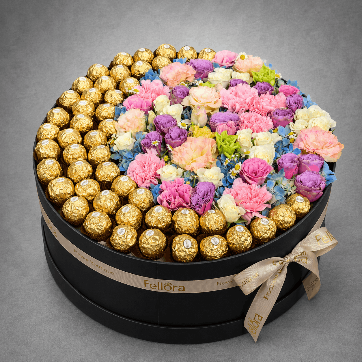 Pastel Flower & Chocolate Gift Box