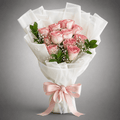 Pink Rose & Baby's Breath Bouquet – Florist Special