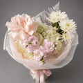 Soft Peach & White Garden Bouquet