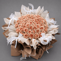 Grand Peach Rose Celebration Bouquet
