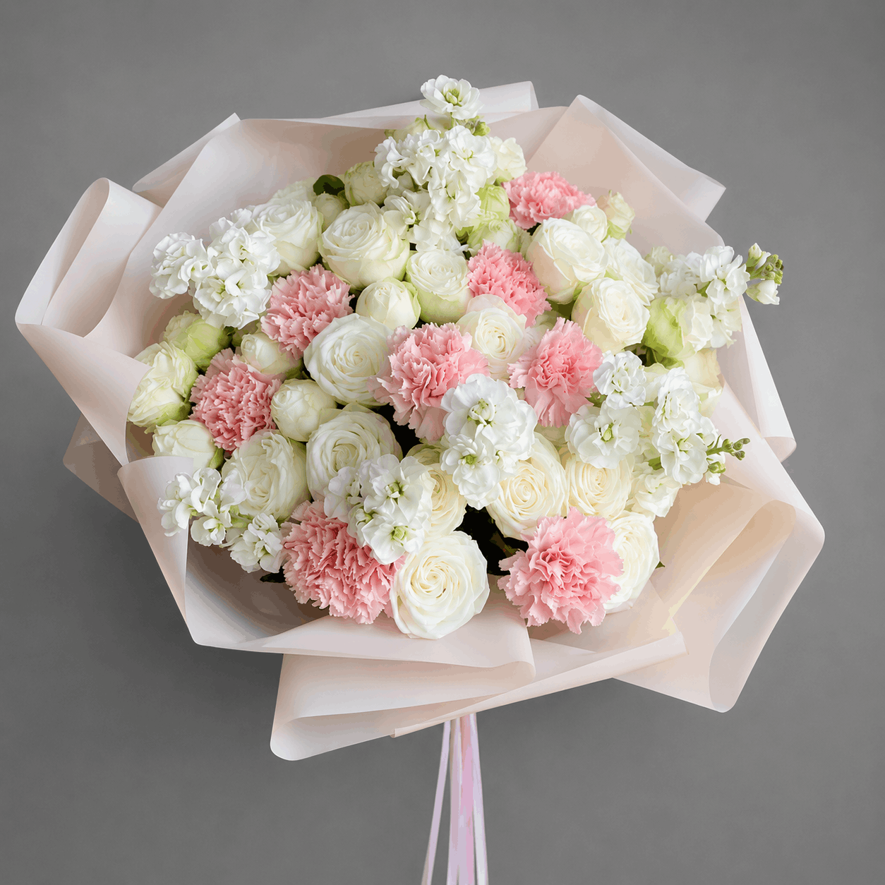 White & Blush Garden Bouquet