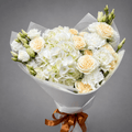 White & Cream Hydrangea Rose Bouquet