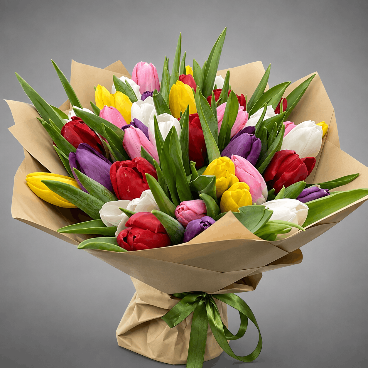 Rainbow Tulip Bouquet