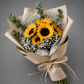 Sunflower & Eucalyptus Baby’s Breath Bouquet
