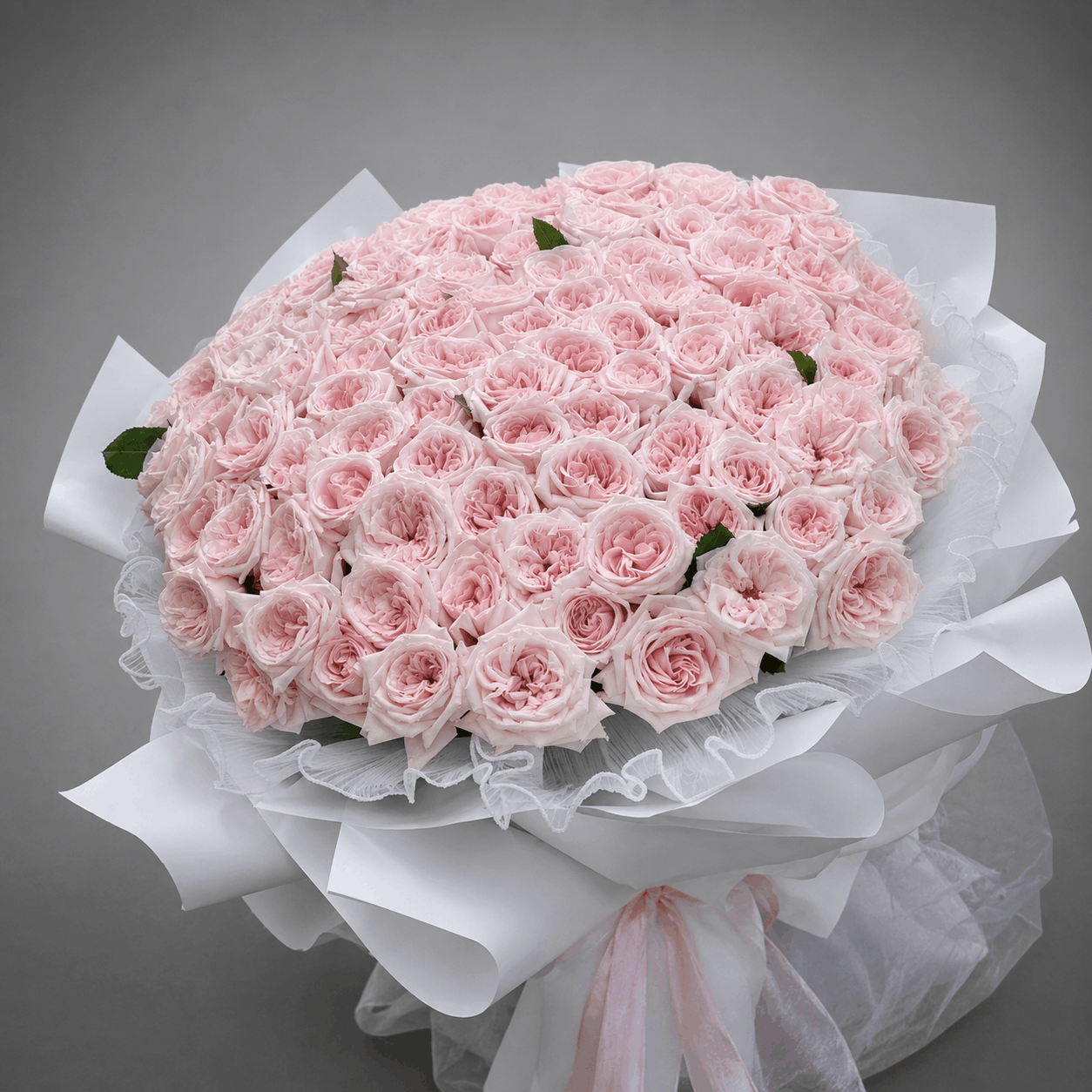 Blush Pink Rose Garden Bouquet