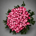 Hot Pink Rose Statement Bouquet