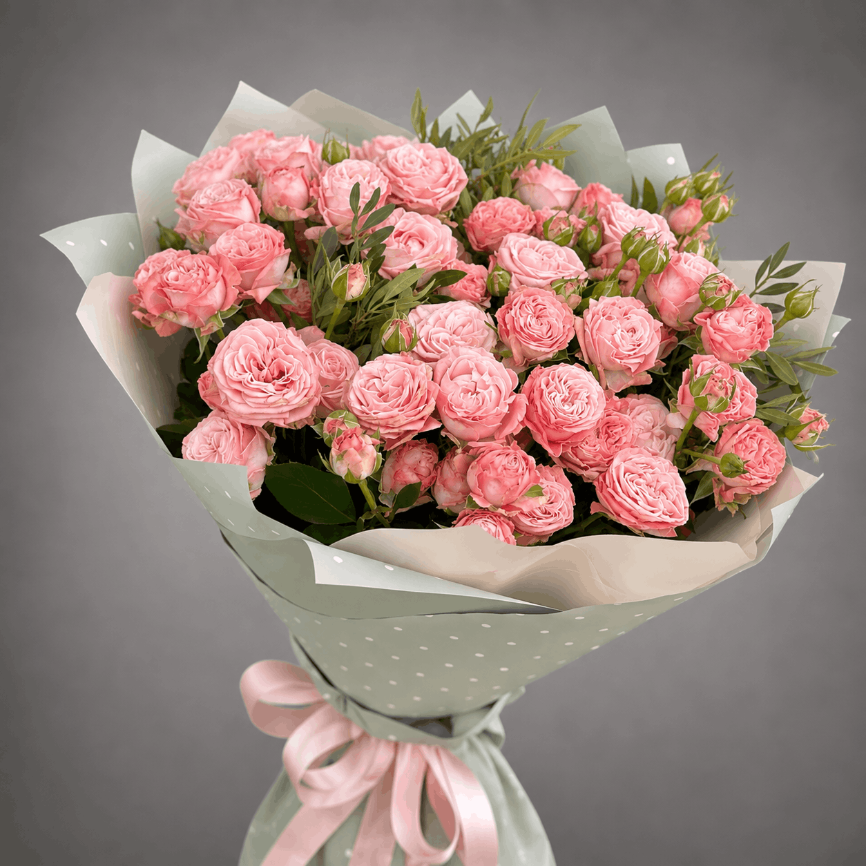 Pink Garden Rose Bouquet