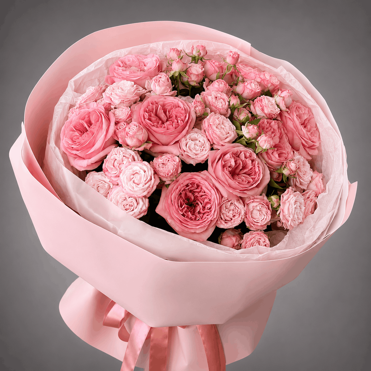 Pink Rose Garden Bouquet