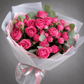 Hot Pink Garden Rose Bouquet