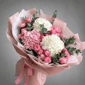 Luxury Pink & White Hydrangea Rose Bouquet
