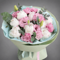 Soft Pink & White Hydrangea Bouquet