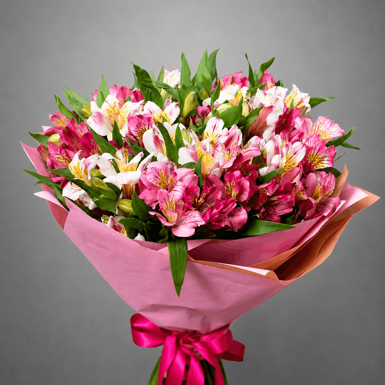 Pink Alstroemeria Celebration Bouquet