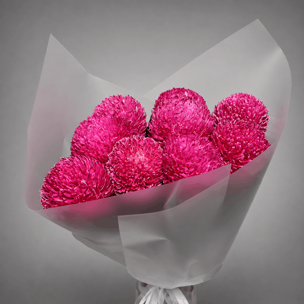 Hot Pink Chrysanthemum Bouquet