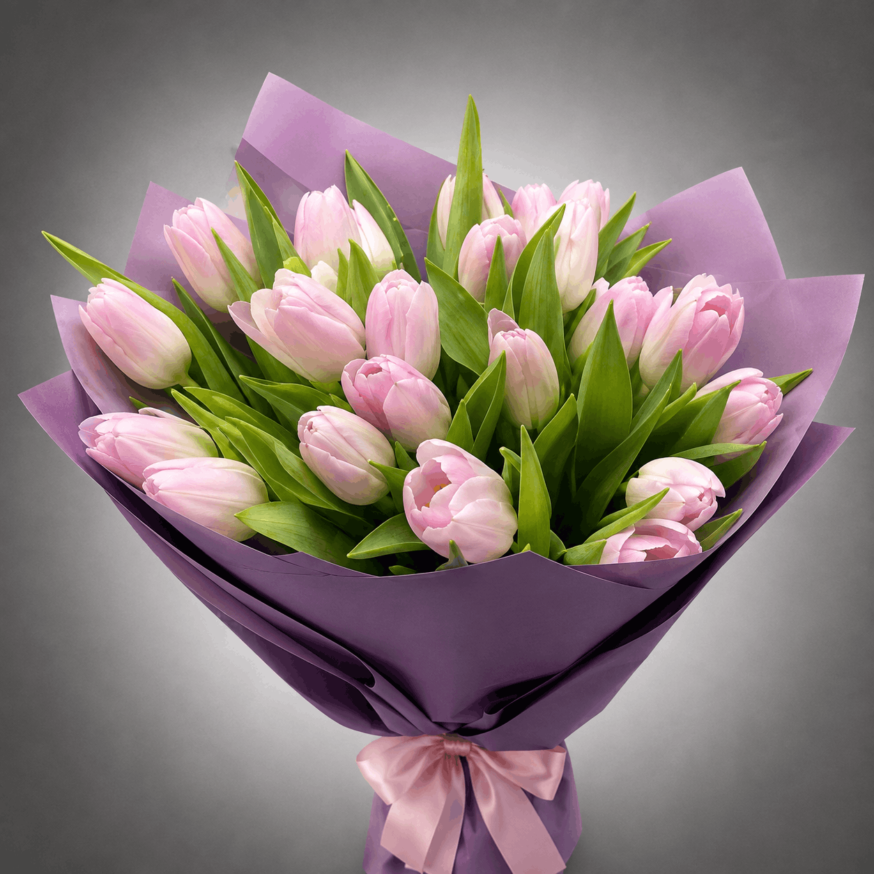 Pastel Pink Tulip Bouquet – Florist Special