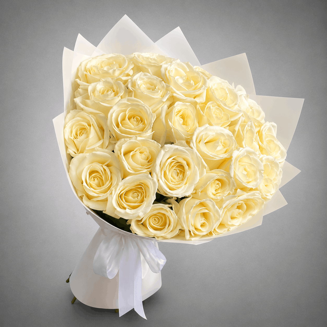 Elegant Ivory Rose Bouquet