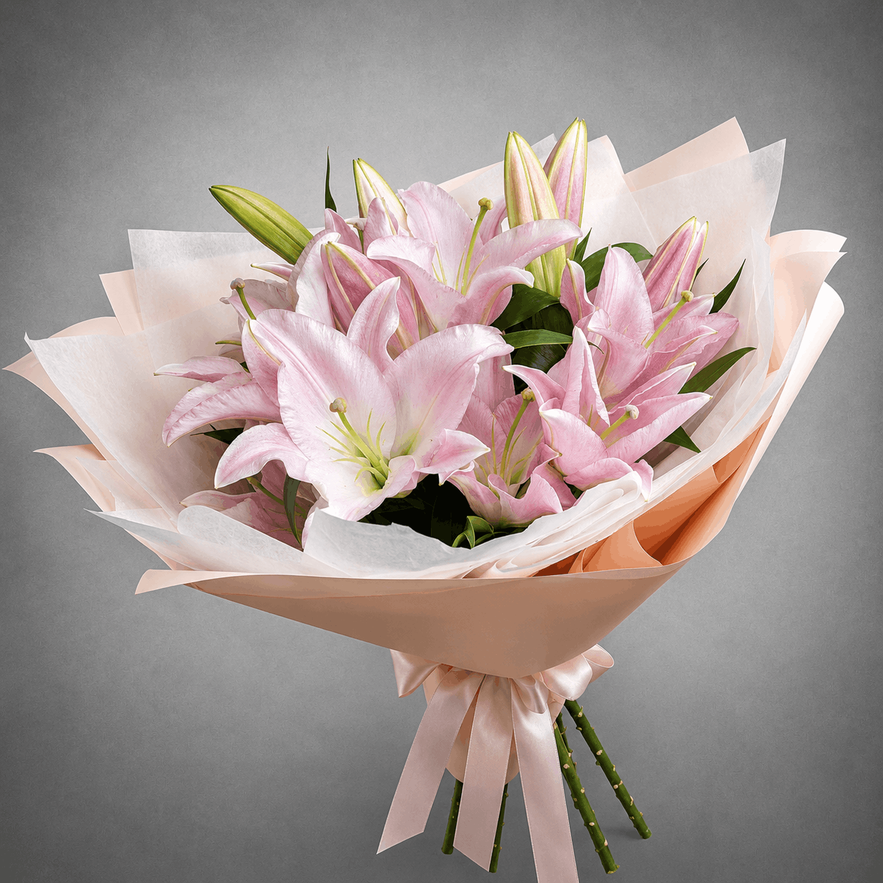 Blush Pink Lily Bouquet