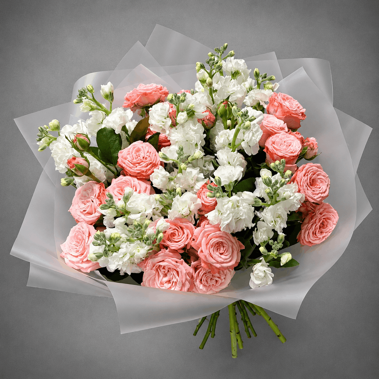 Soft Pink & White Mixed Bouquet