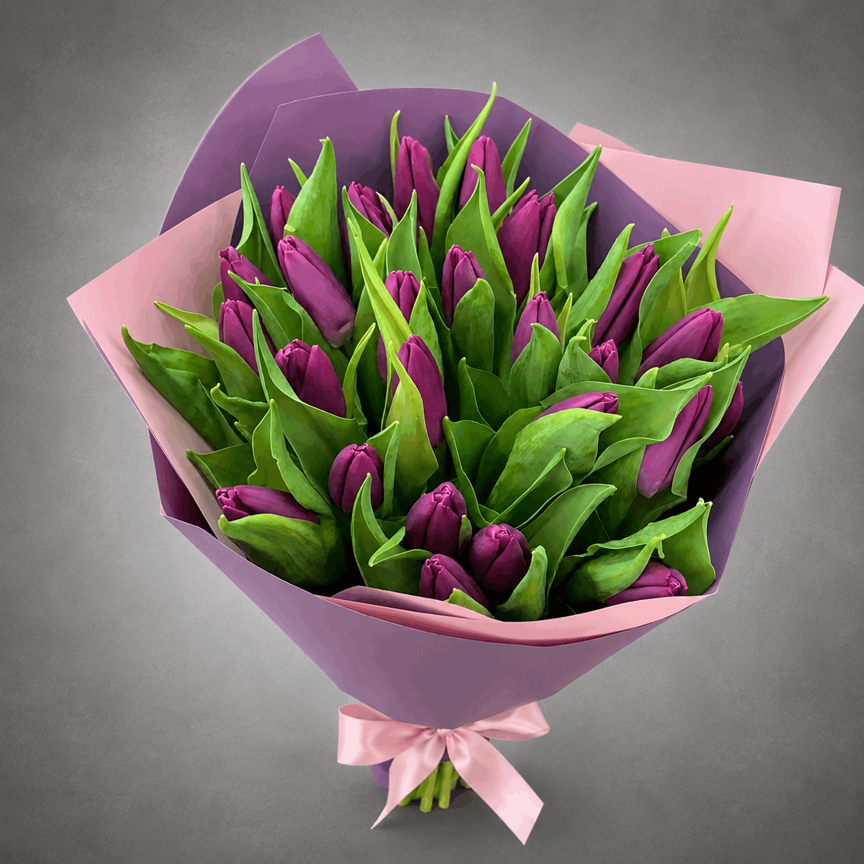 Rich Purple Tulip Bouquet