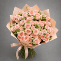 Peach Pink Spray Rose Bouquet
