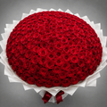 Grand Deep Red Rose Bouquet