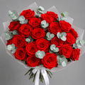 Red Rose & Eucalyptus Bouquet