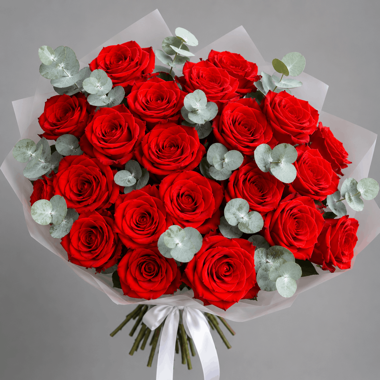 Red Rose & Eucalyptus Bouquet
