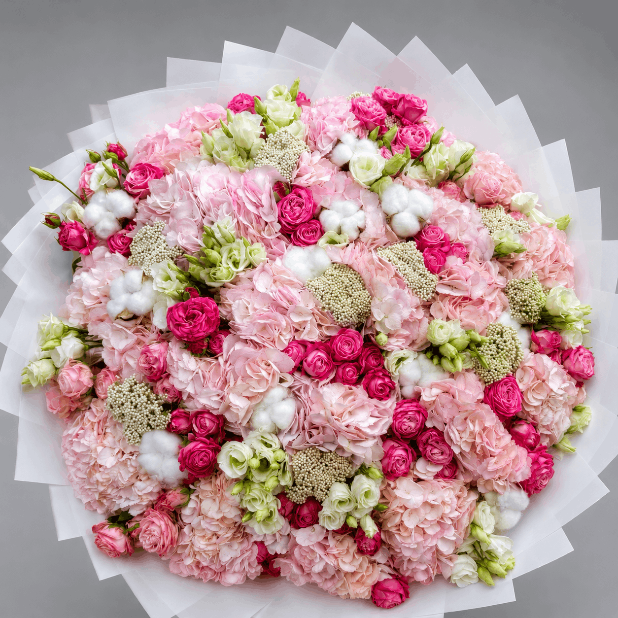 Pink Hydrangea & Rose Celebration Bouquet