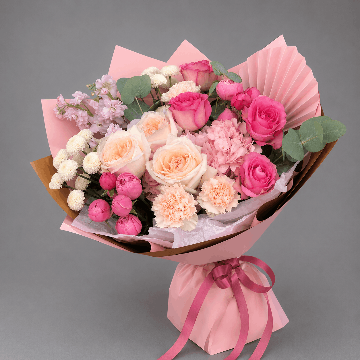 Blush Pink Rose Garden Bouquet