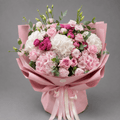 Blush Pink & White Hydrangea Rose Bouquet