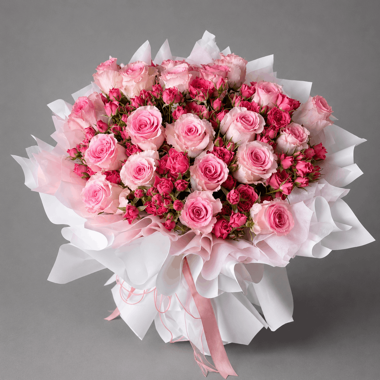 Blush & Pink Spray Rose Bouquet