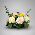 Pastel Rose Garden Bowl Arrangement