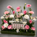 Mabrook Ma Bakom Money & Flowers Acrylic Tray