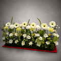White & Green Garden Tray Centrepiece