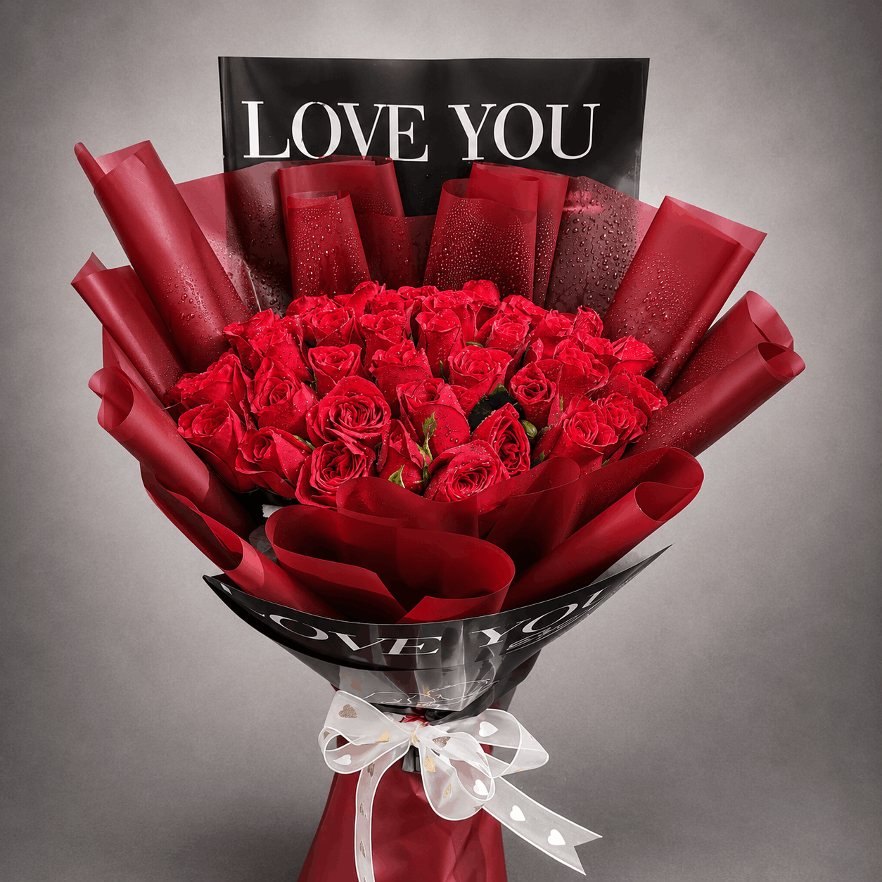 Love You Red Rose Statement Bouquet