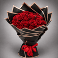 Red Rose Black Lotus Couture Bouquet